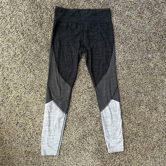 Athletic Works Grey 3-shade Colorblock Leggings Size Small - Picture 1 of 6